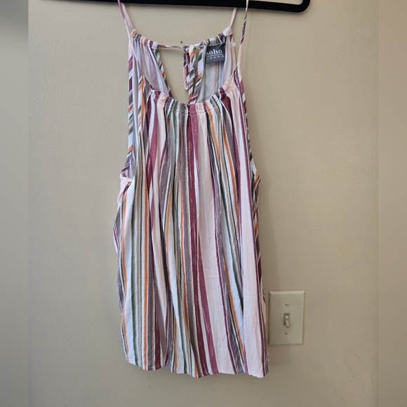 BOHO‎ Striped Sleeveless Top - Picture 1 of 4